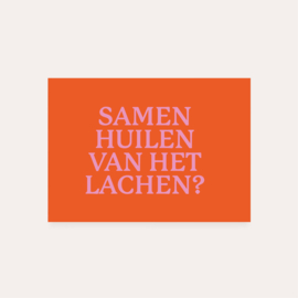 Samen huilen van het lachen?