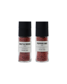 Gift box, Ruby salt & seeds + pepper mix