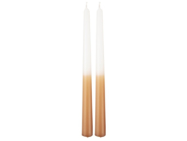 Candle set ombre caramel brown