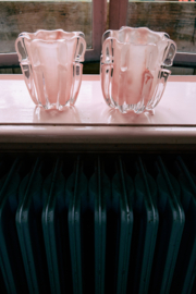 Candle holder coralla, soft pink