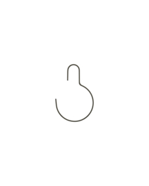 Ronde hangers, Wire, Donker grijs