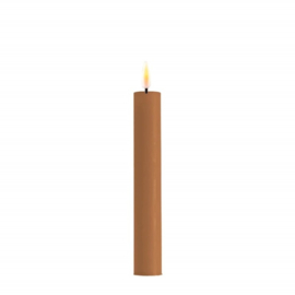Real flame dinner candles caramel 2,2 x 15 cm