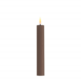 Real flame dinner candles mocca 2,0 x 15 cm