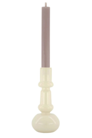 Glazen kandelaar zand 18 cm