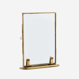 Photo frame on stand gold M