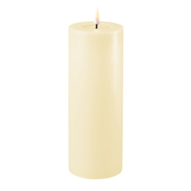 Real flame led candle cream 7,5 x 20 cm