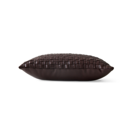 Cushion woven chocolate brown