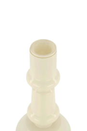 Glazen kandelaar zand 18 cm