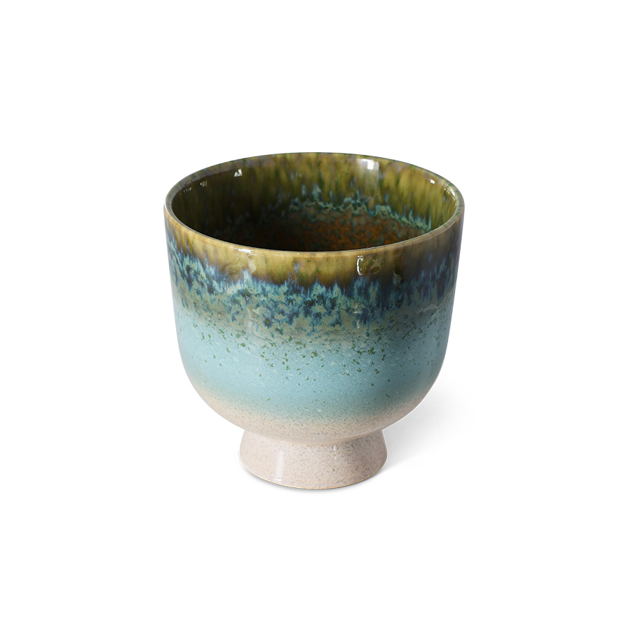Flower pot retro lagoon