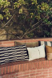 Cushion natural wool striped (50 x 30 cm)