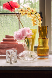 Vase carafe glass, clear