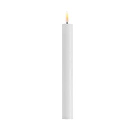 Real flame dinner candles white  2,0 x 24 cm