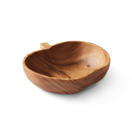 Acacia apple bowl L