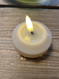 Real flame floating led candle creme, 2 stuks