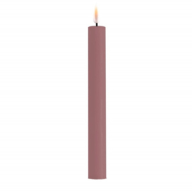 Real flame dinner candles light purple 2,0 x 24 cm