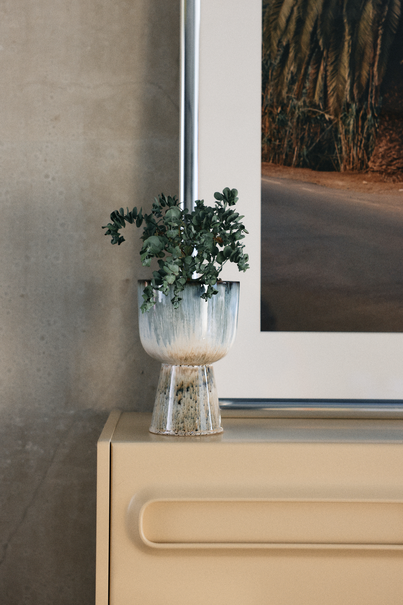 Flower pot retro glacier
