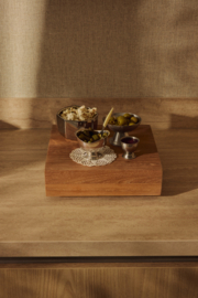 Teak cube, large