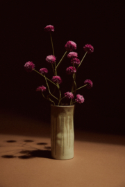 Vase long, melting brown