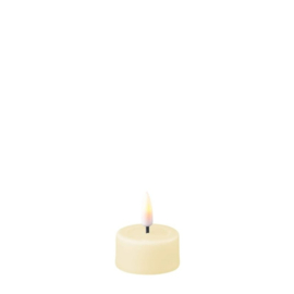 Real flame led candle cream tealight 4 x 4,5 cm, 2 stuks