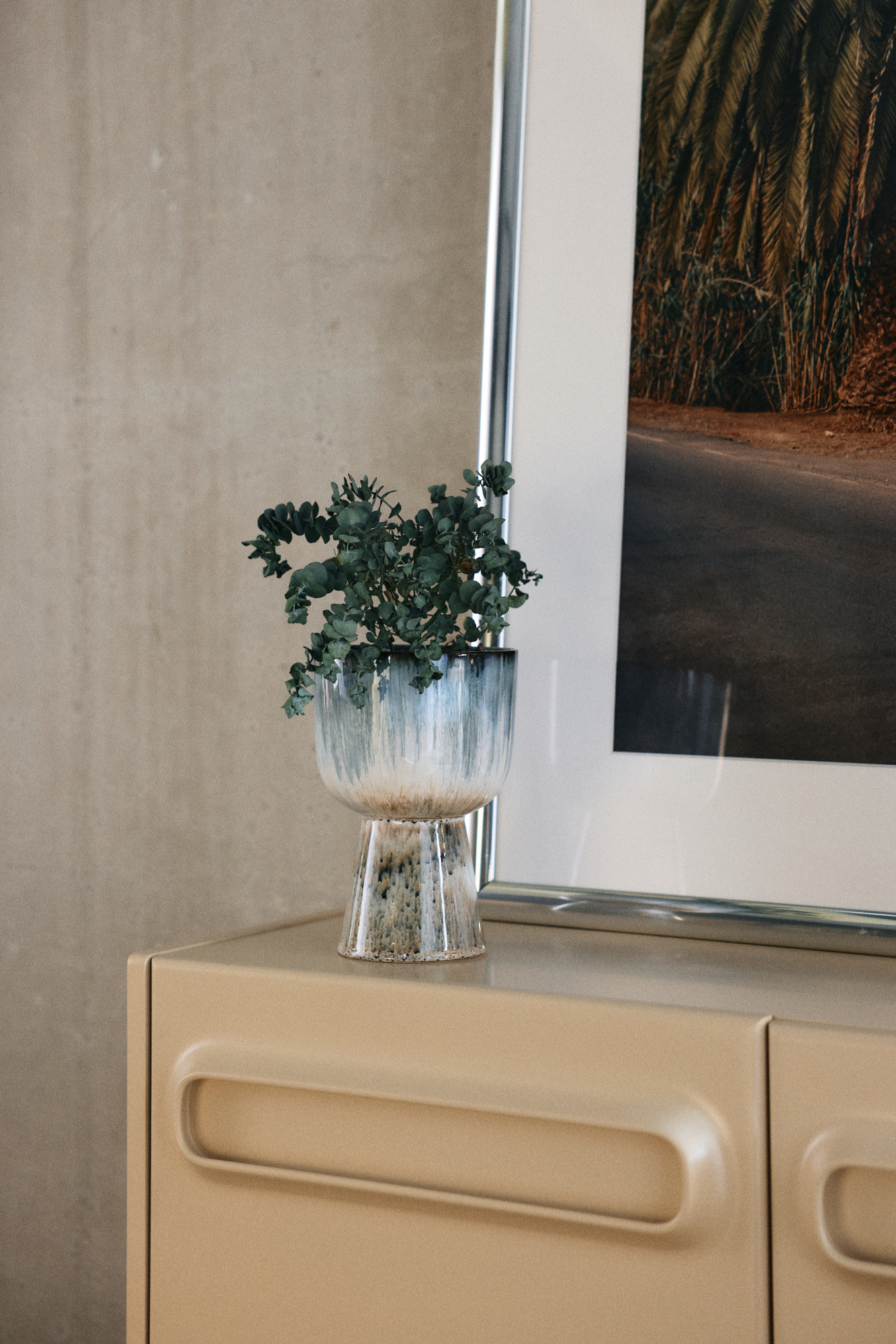 Flower pot retro glacier