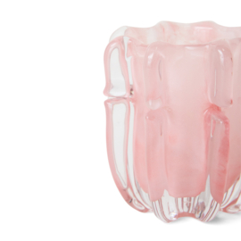 Candle holder coralla, soft pink