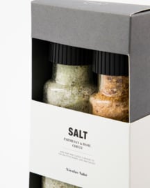 Gift box, Parmesan & Basil salt & Chilli salt