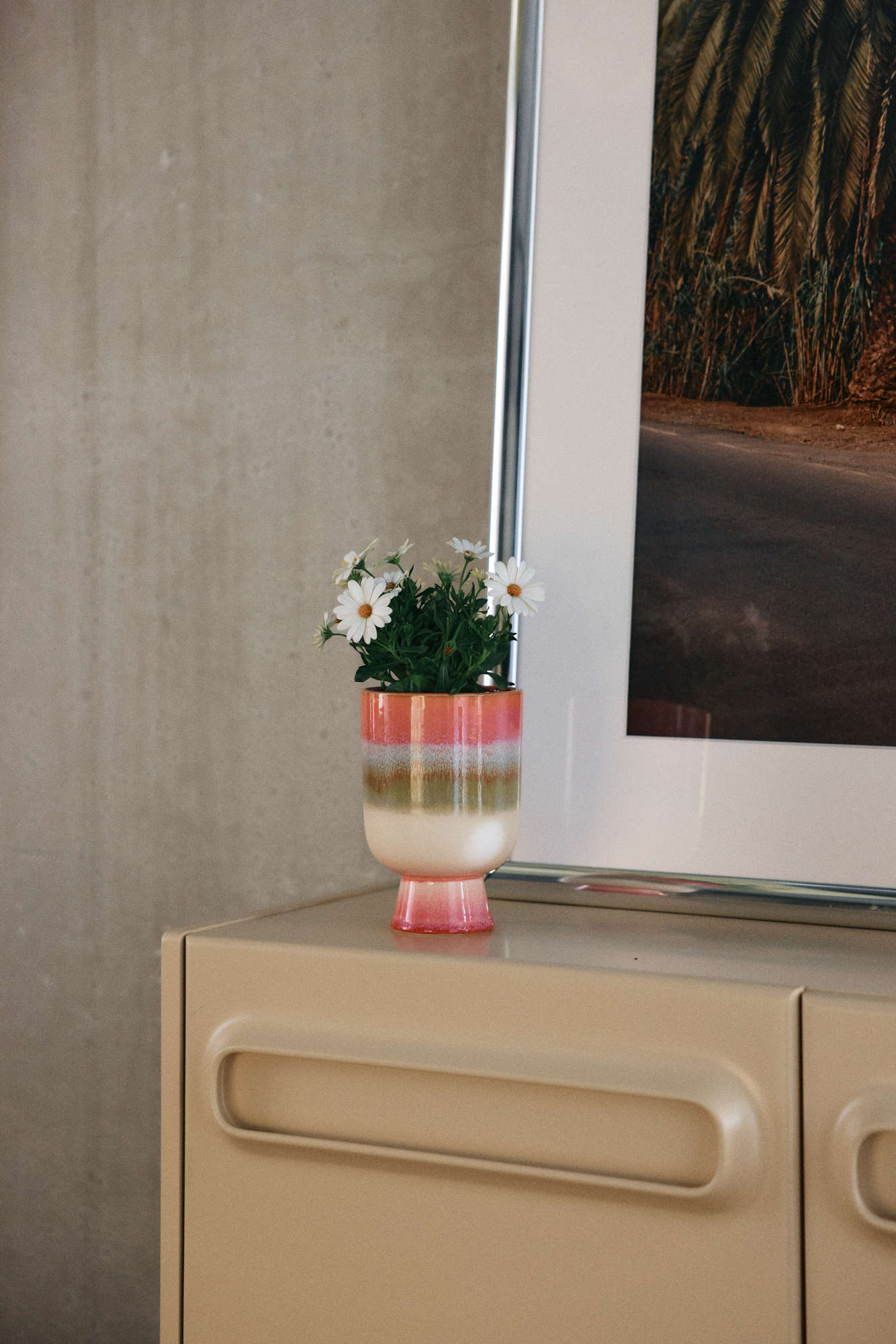 Flower pot retro rosefield