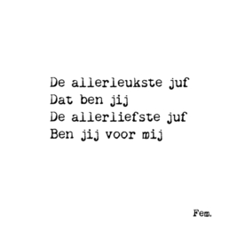 Allerleukste juf