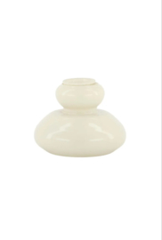 Glazen kandelaar zand 5,5cm
