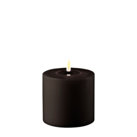 Real flame candle outdoor 10 x 10 black