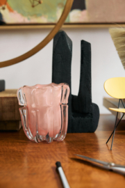 Candle holder coralla, soft pink