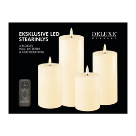 Real flame led candle cream, giftset