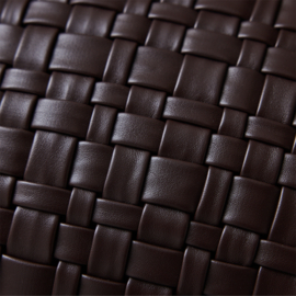 Cushion woven chocolate brown