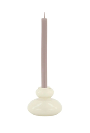 Glazen kandelaar zand 5,5cm