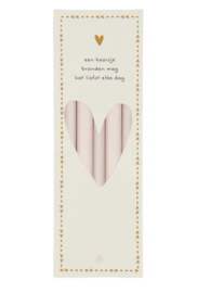 Smalle kaarsjes beige