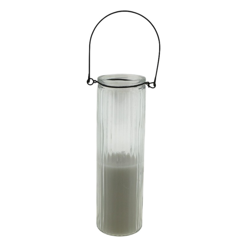Candle tube creme stripe