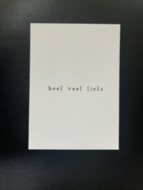 Heel veel liefs