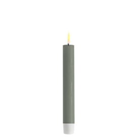 Real flame dinner candles salvie (sage) green 2,2 x 15 cm