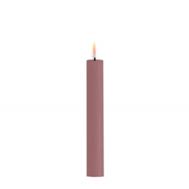 Real flame dinner candles light purple 2,0 x 15 cm