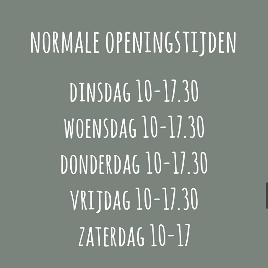 Openingstijden winkel Stoer en Sfeer