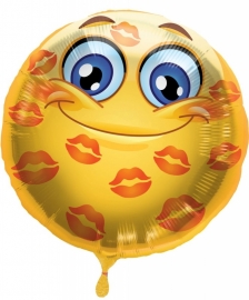 Folieballon Emoticon Lips Love