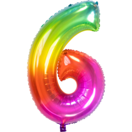 Folieballon 81cm rainbow 6