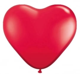 Ballonnen 8st. hartjes rood