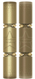 Christmas crackers 12 inch goud christ.wishes  p/s