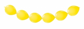 Knoopballonnen geel 3 mtr/8 st.