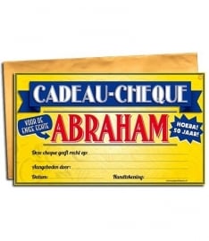 Gift cheque - Abraham