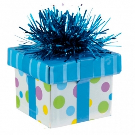 Ballon gewicht gift box blue