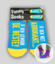 Funny socks - Ik ben niet arrogant