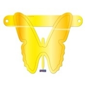 Banner Letter Butterfly Yellow