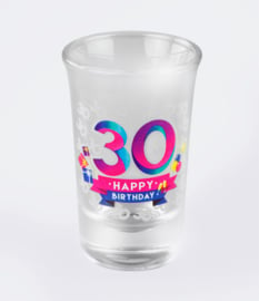Happy shot glasses - 30 jaar (6 st.)